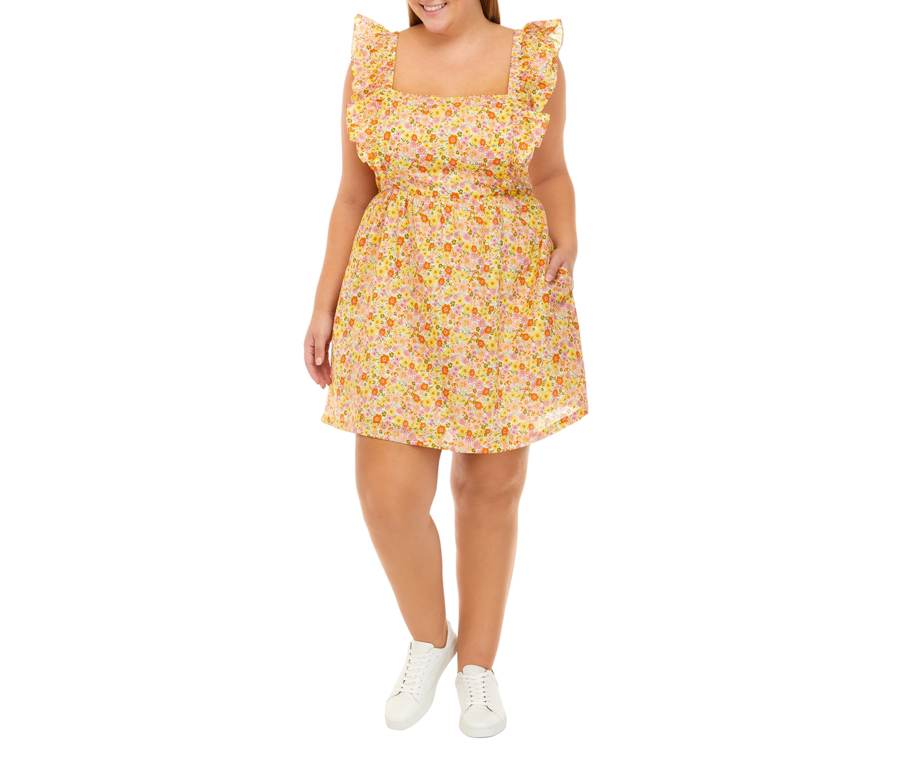 Plus Size Sun Dance Mini Dress