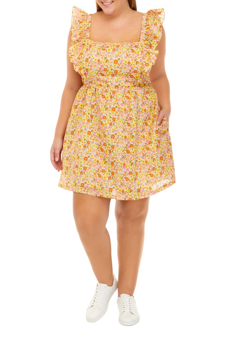 Plus Size Sun Dance Mini Dress