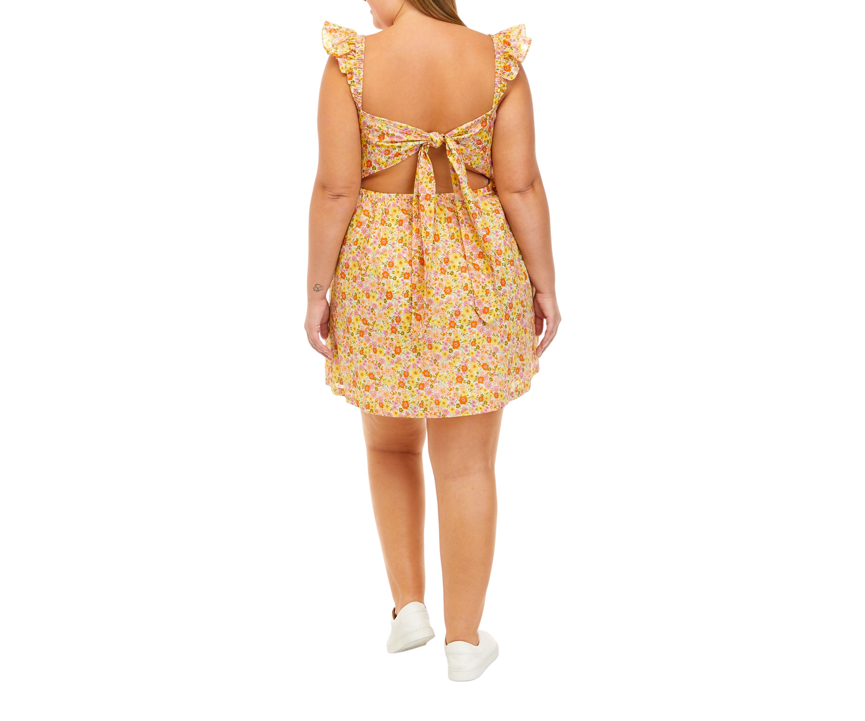 Plus Size Sun Dance Mini Dress