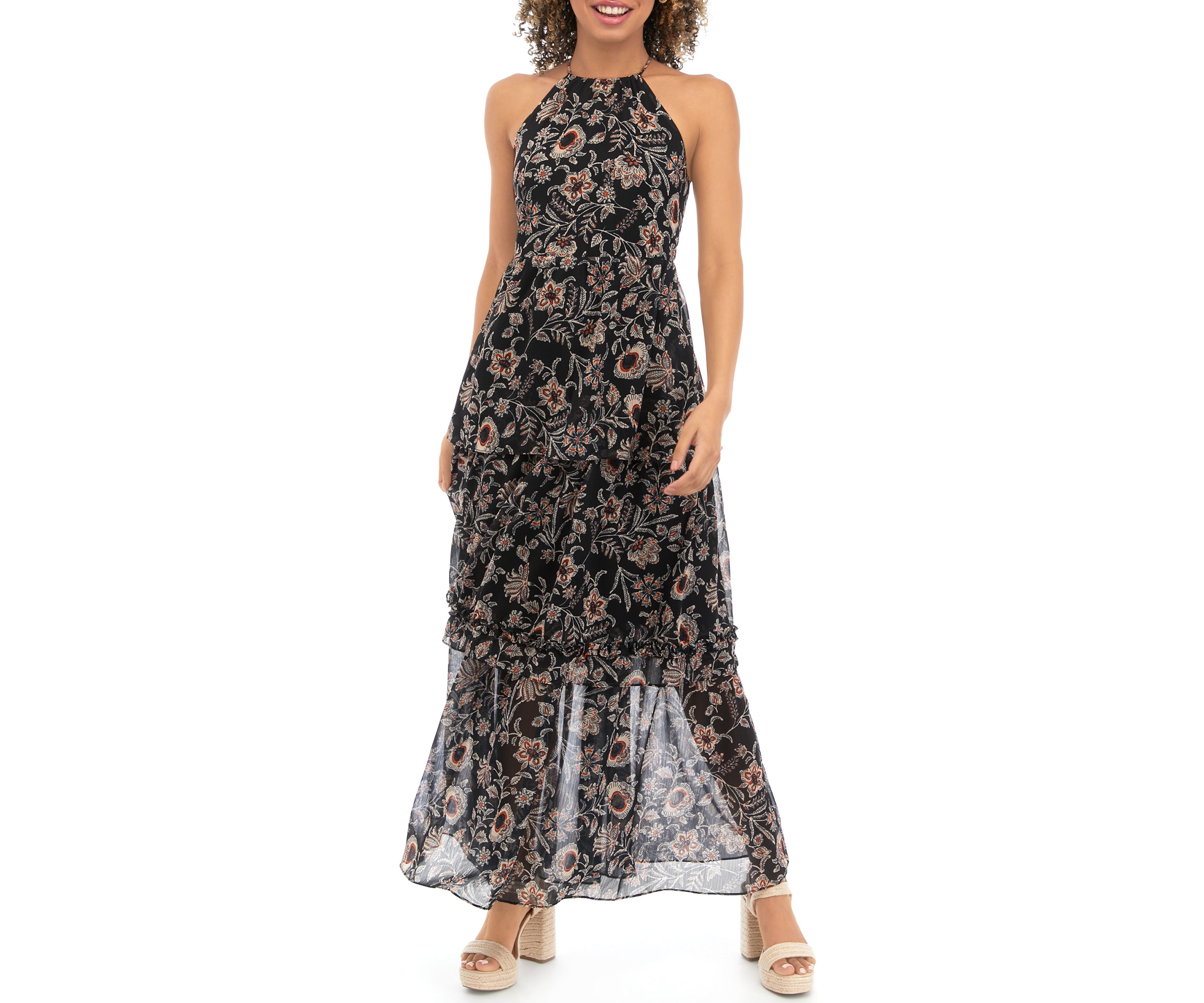 Womens Sleeveless Eclipse of the Heart Maxi Dress