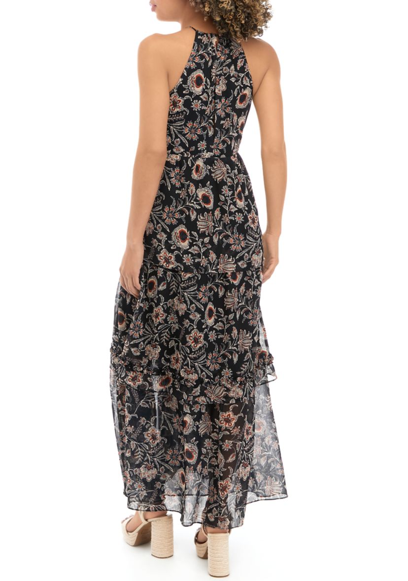 Womens Sleeveless Eclipse of the Heart Maxi Dress