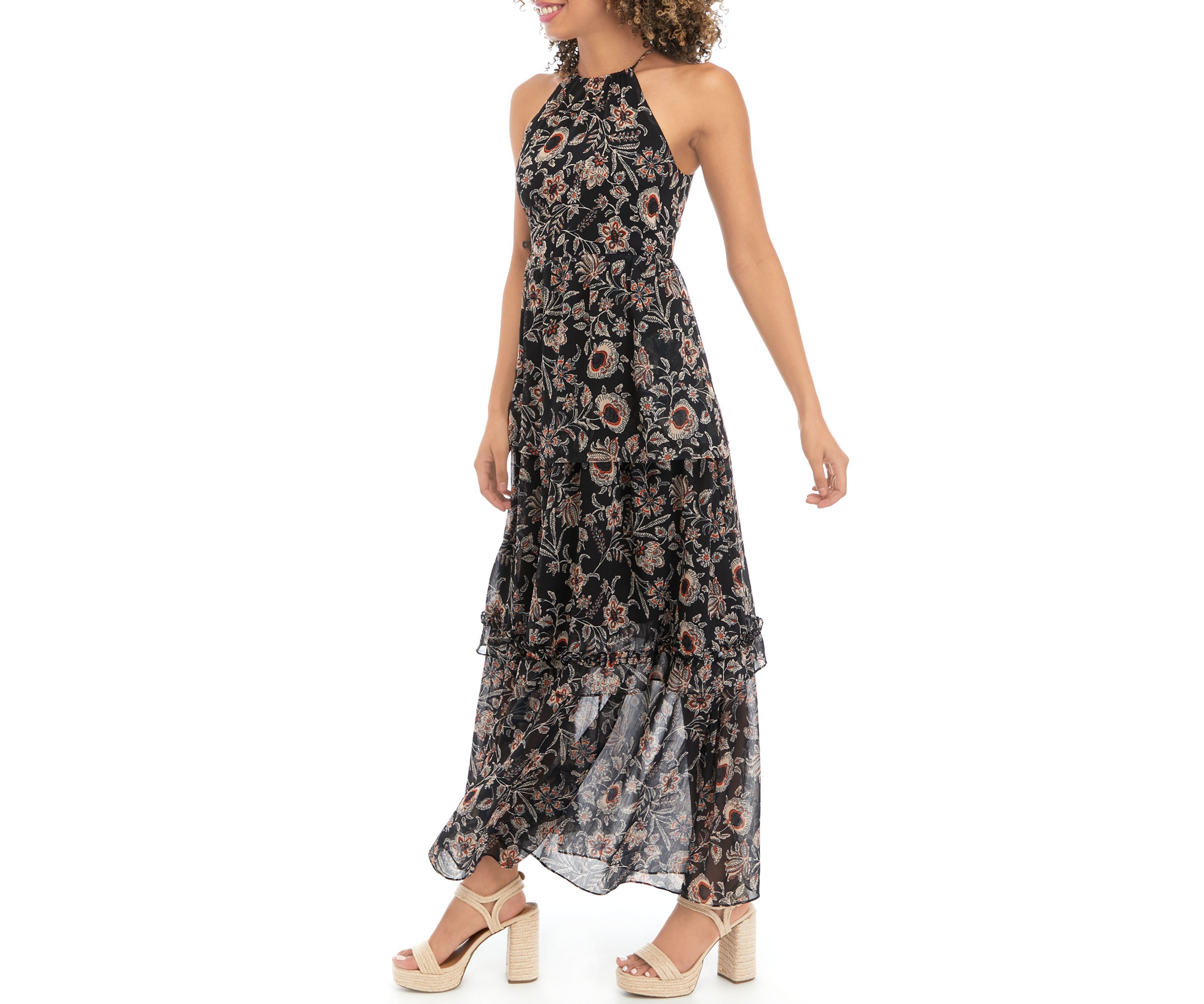 Womens Sleeveless Eclipse of the Heart Maxi Dress
