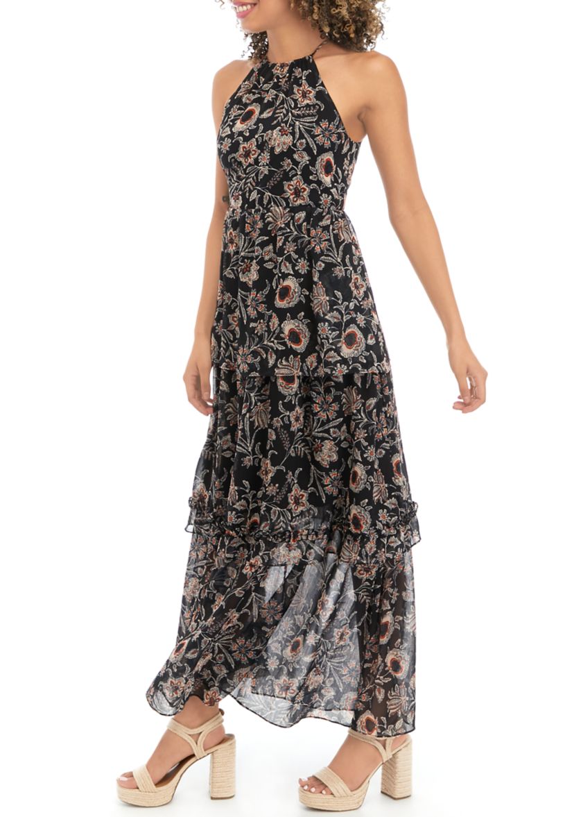 Womens Sleeveless Eclipse of the Heart Maxi Dress