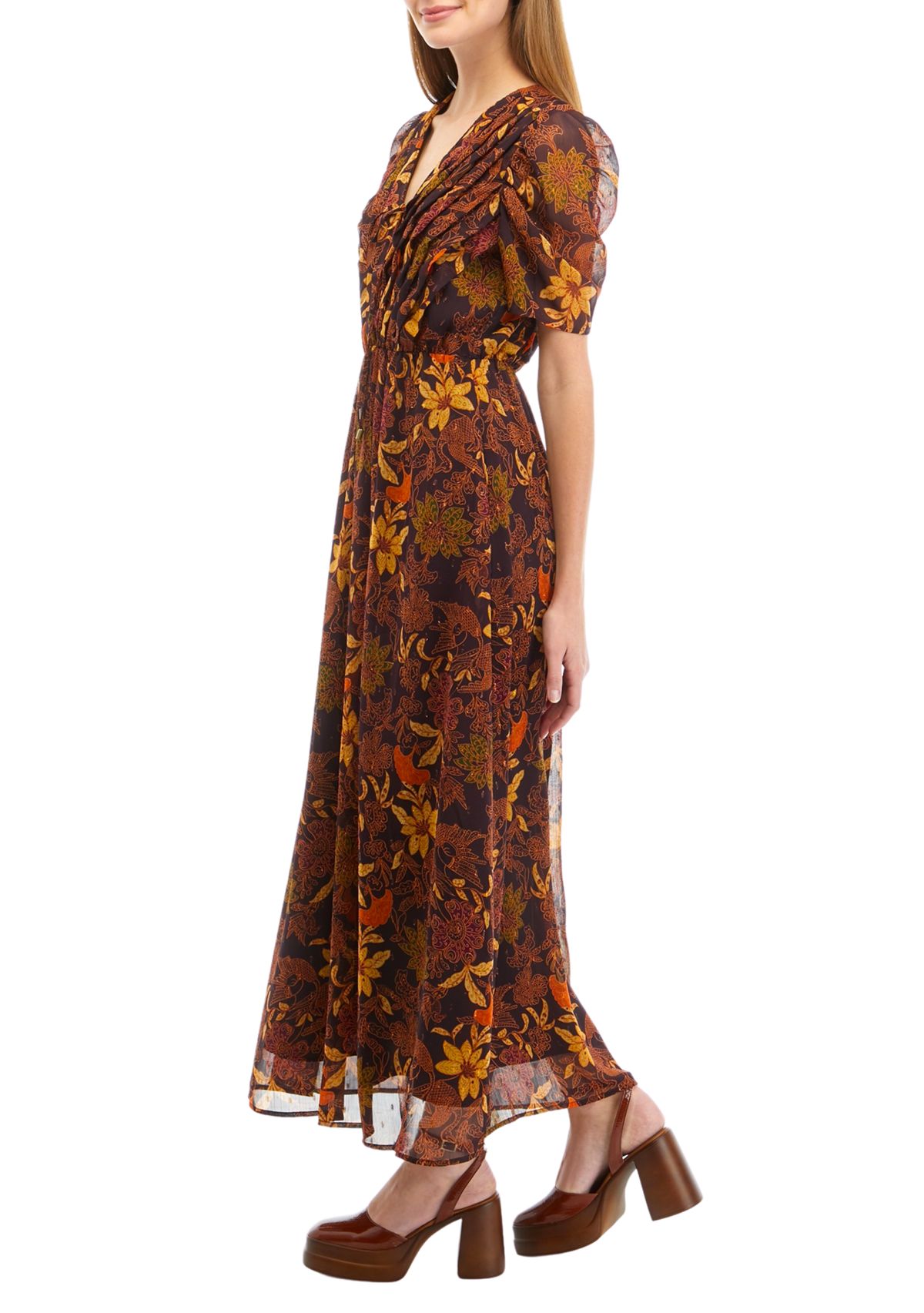 Womens Wild Bergamot Maxi Dress