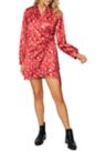 LOST + WANDER Women's Falling In Love Satin Mini Dress, Red, XS
