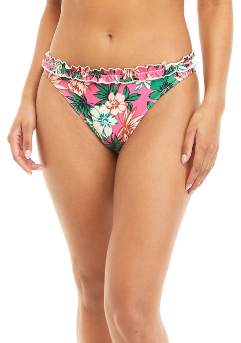 Meet Me in Bali Tie Smocked Bikini Swim Bottoms 