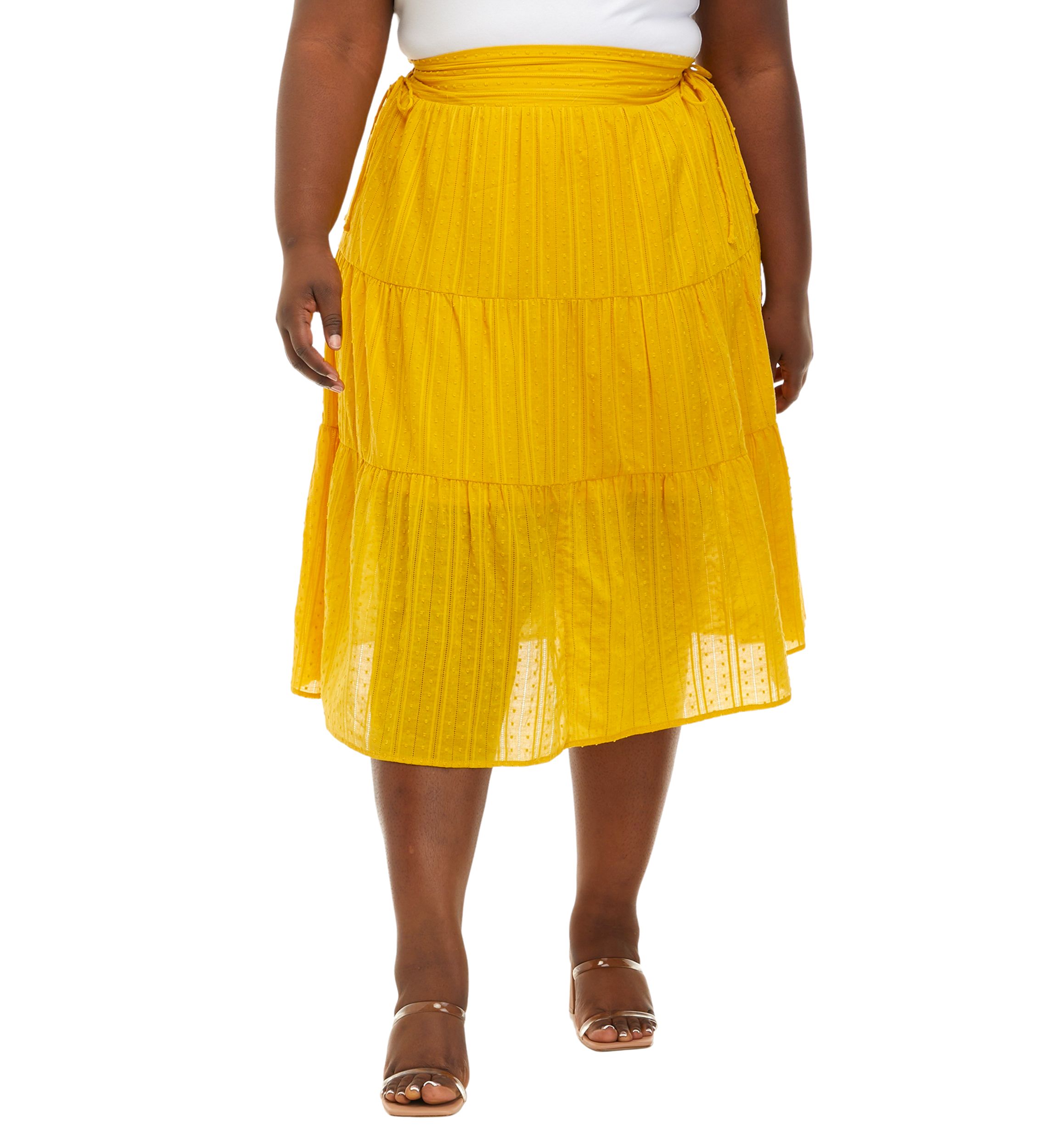 Plus Size Caroline Midi Skirt
