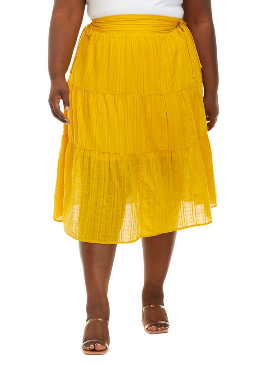 Plus Size Caroline Midi Skirt
