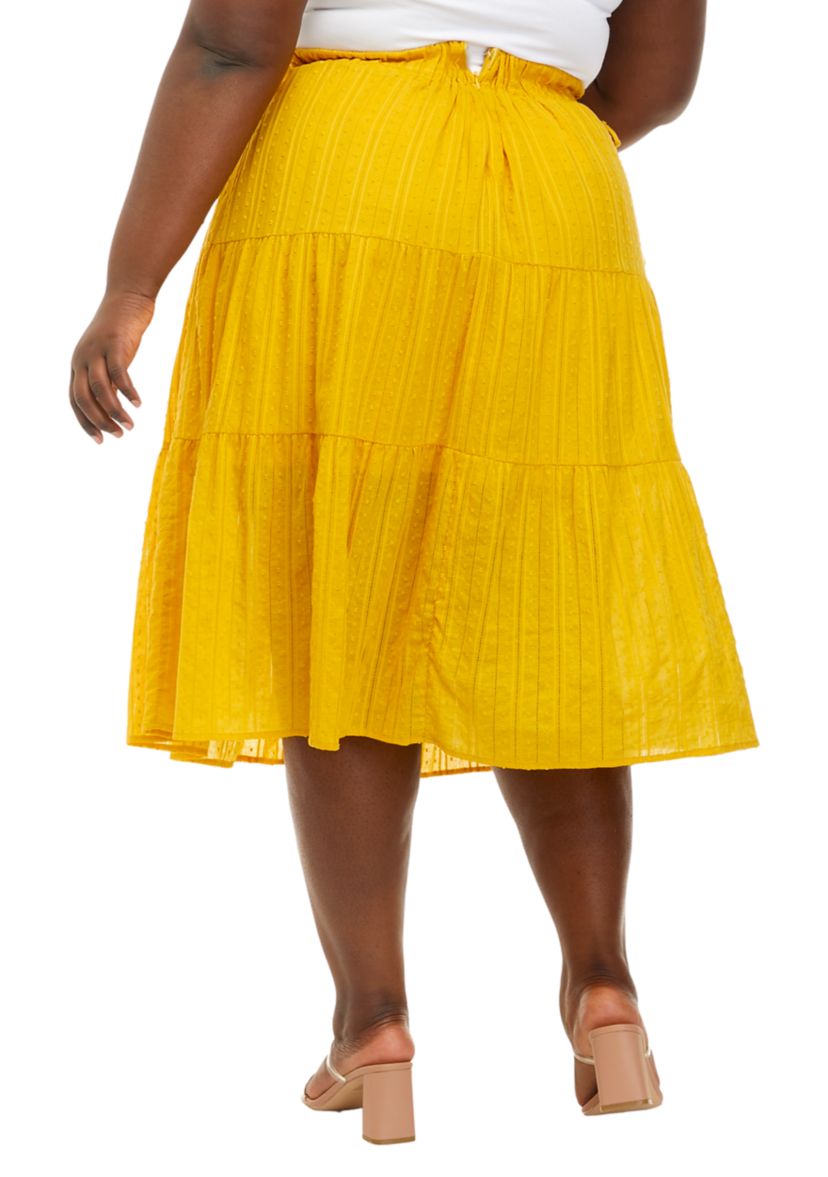 Plus Size Caroline Midi Skirt
