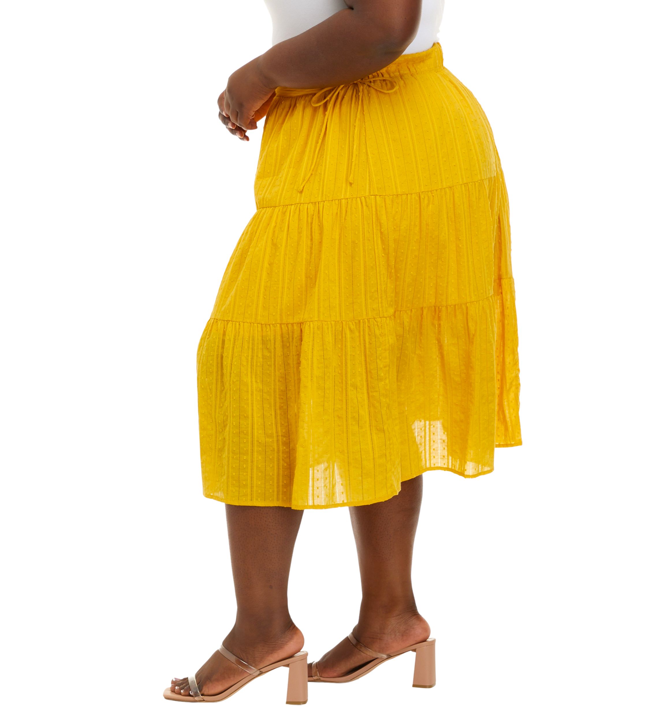 Plus Size Caroline Midi Skirt