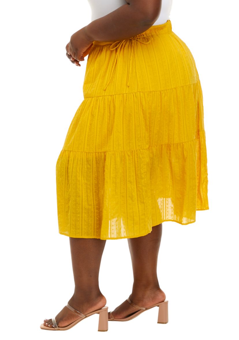 Plus Size Caroline Midi Skirt