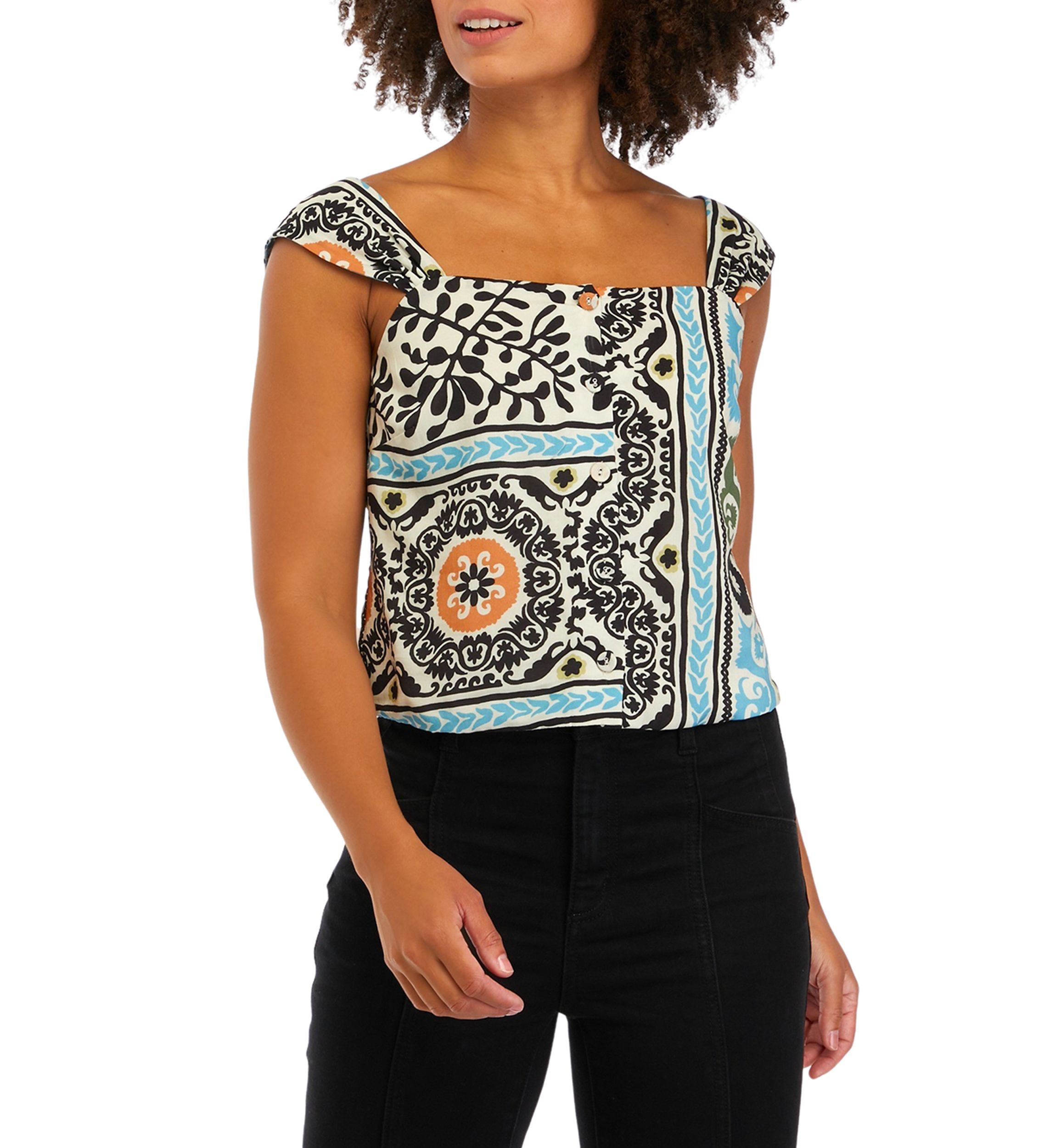 Womens Oracle Printed Blouse