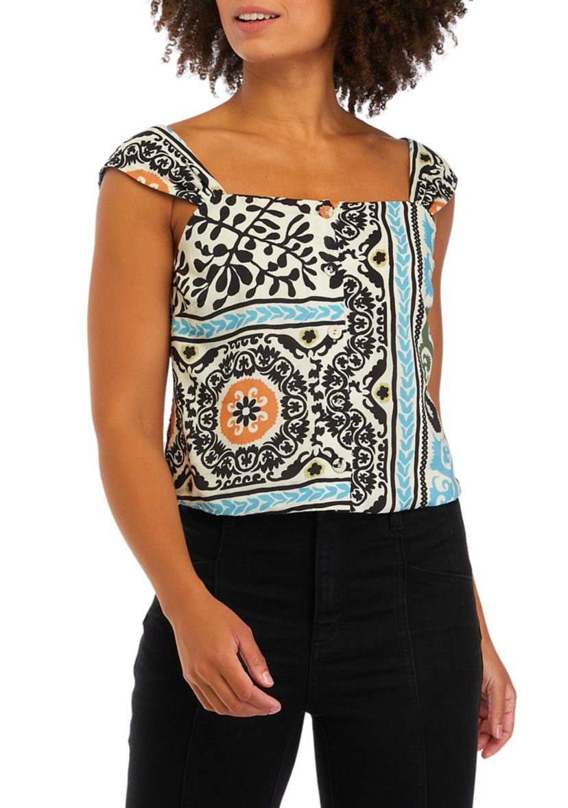 Womens Oracle Printed Blouse