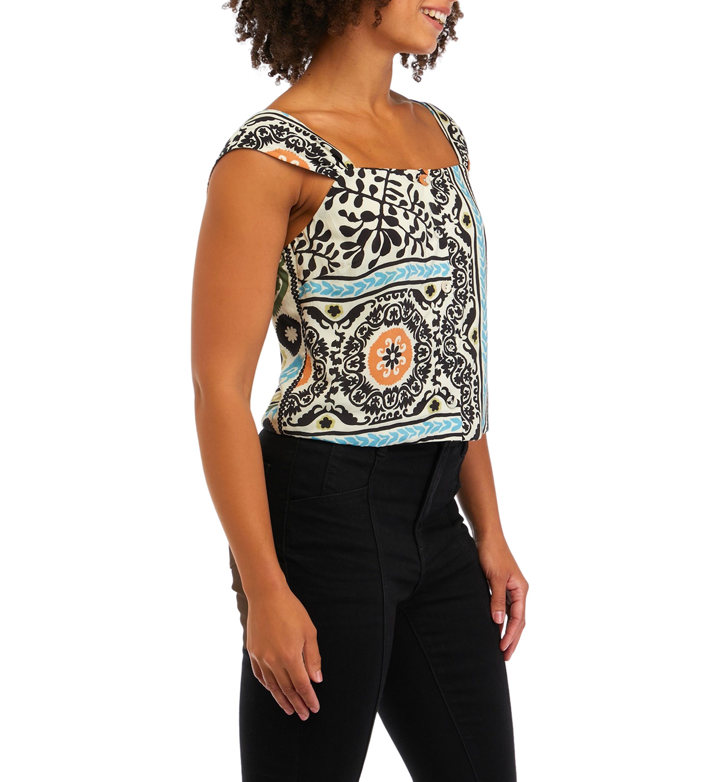 Womens Oracle Printed Blouse