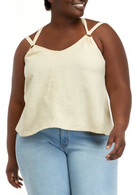 LOST + WANDER Women's Plus Size On Holiday Top, 3X