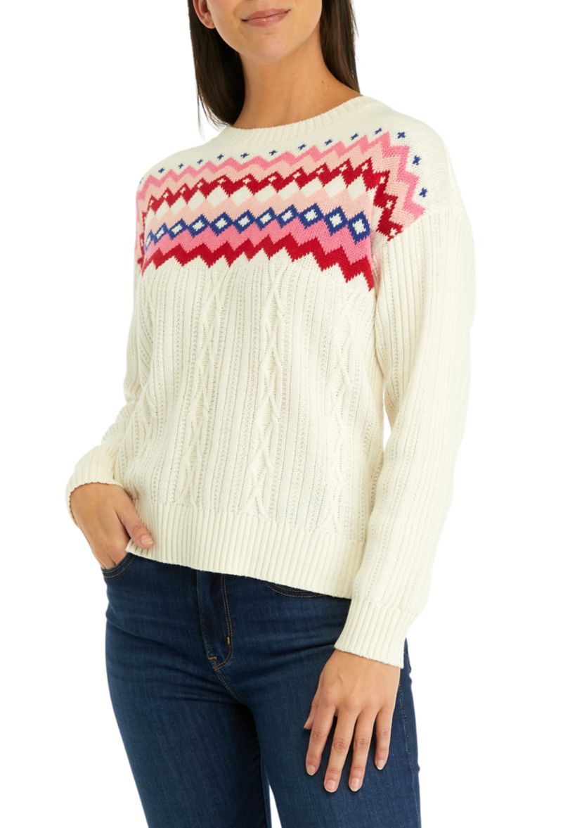 Womens Intarsia Sweater