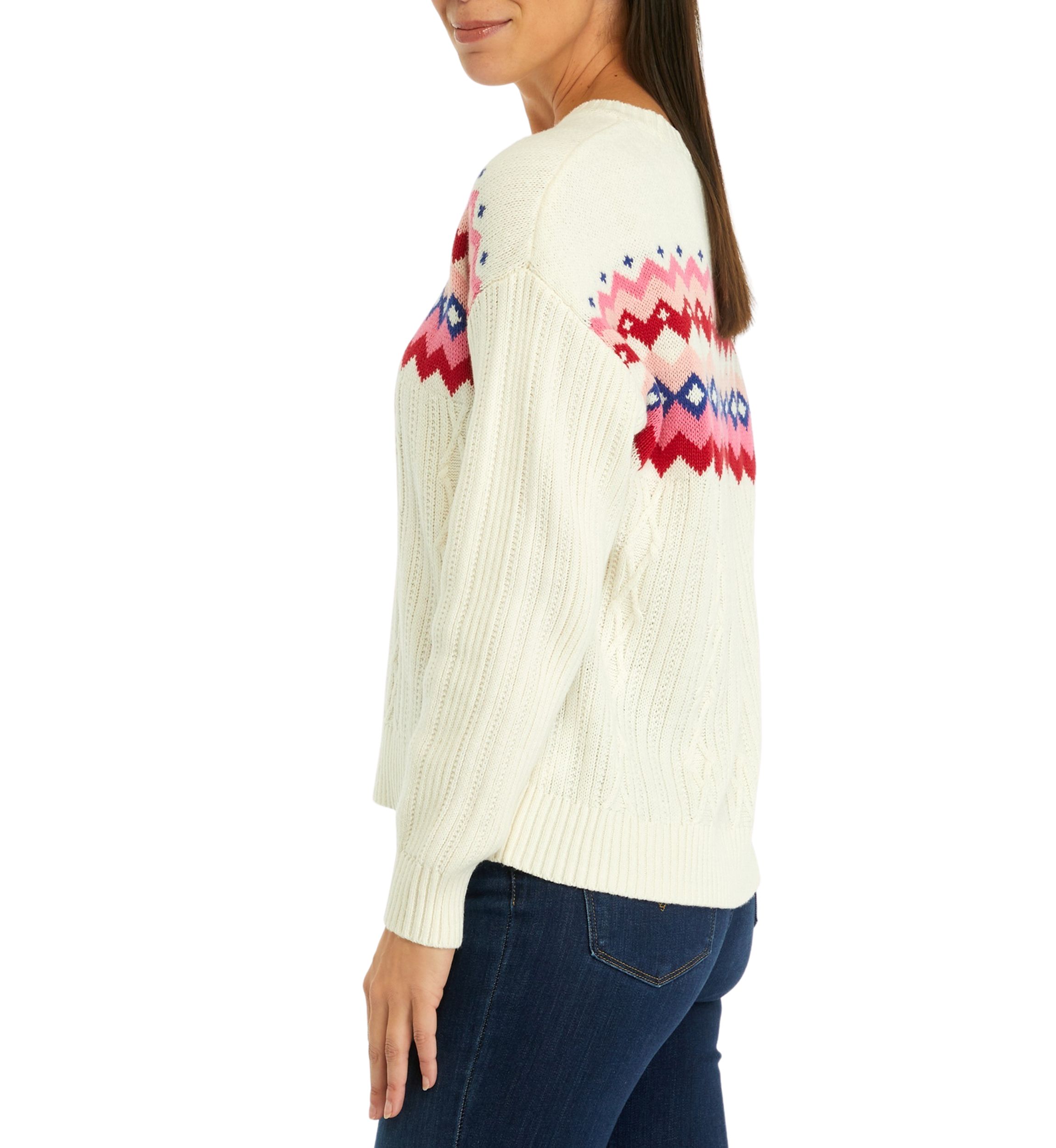 Womens Intarsia Sweater