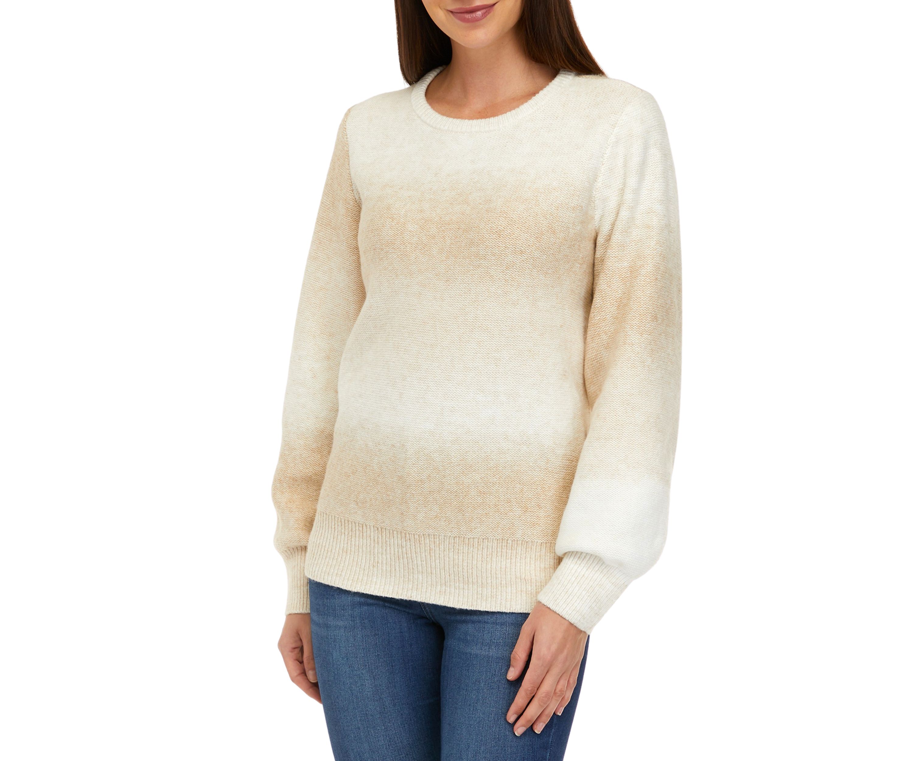 Womens Ombré Pullover Sweater