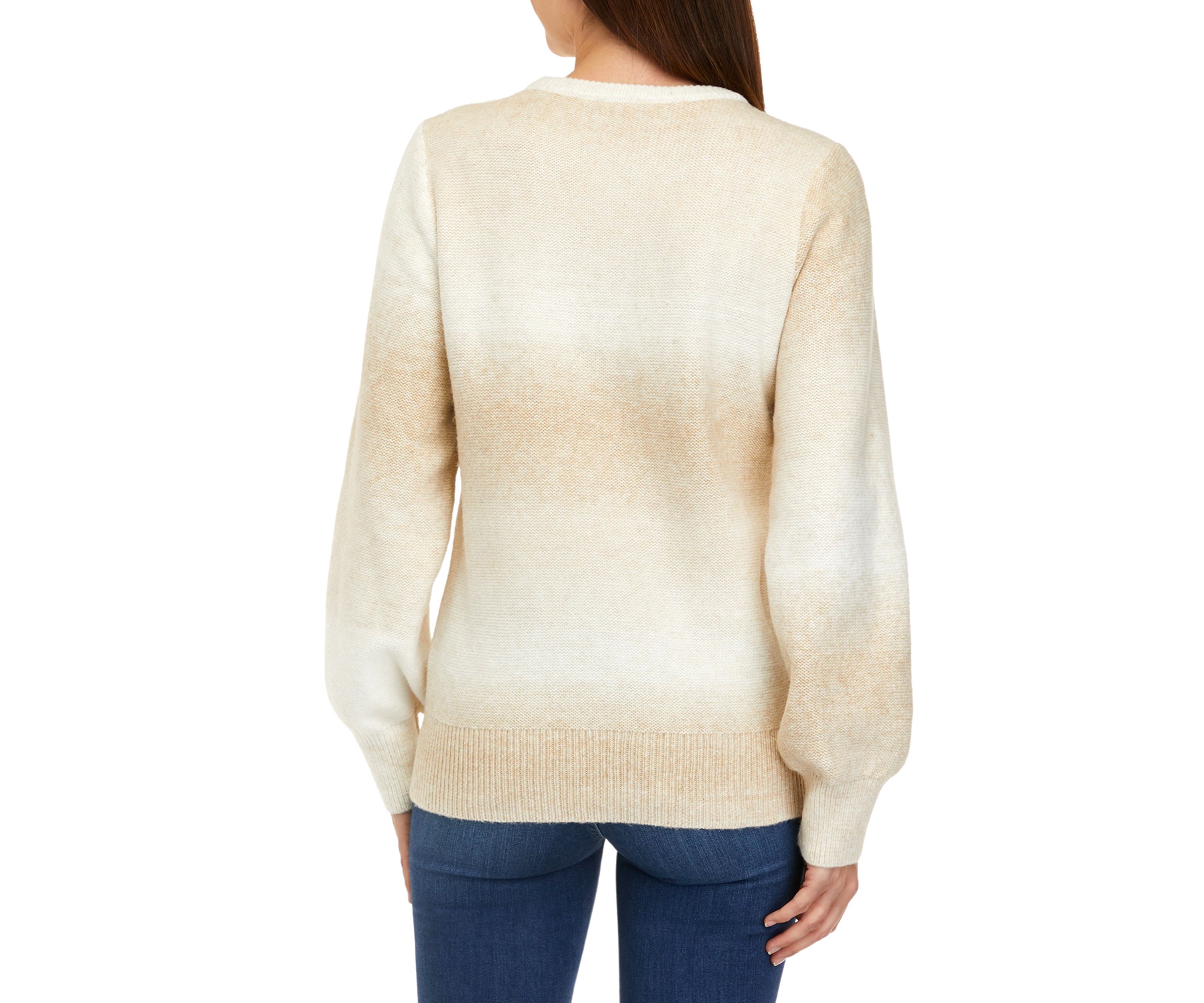 Womens Ombré Pullover Sweater