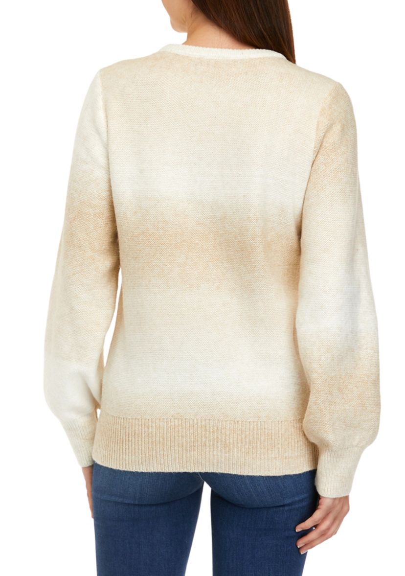 Womens Ombré Pullover Sweater