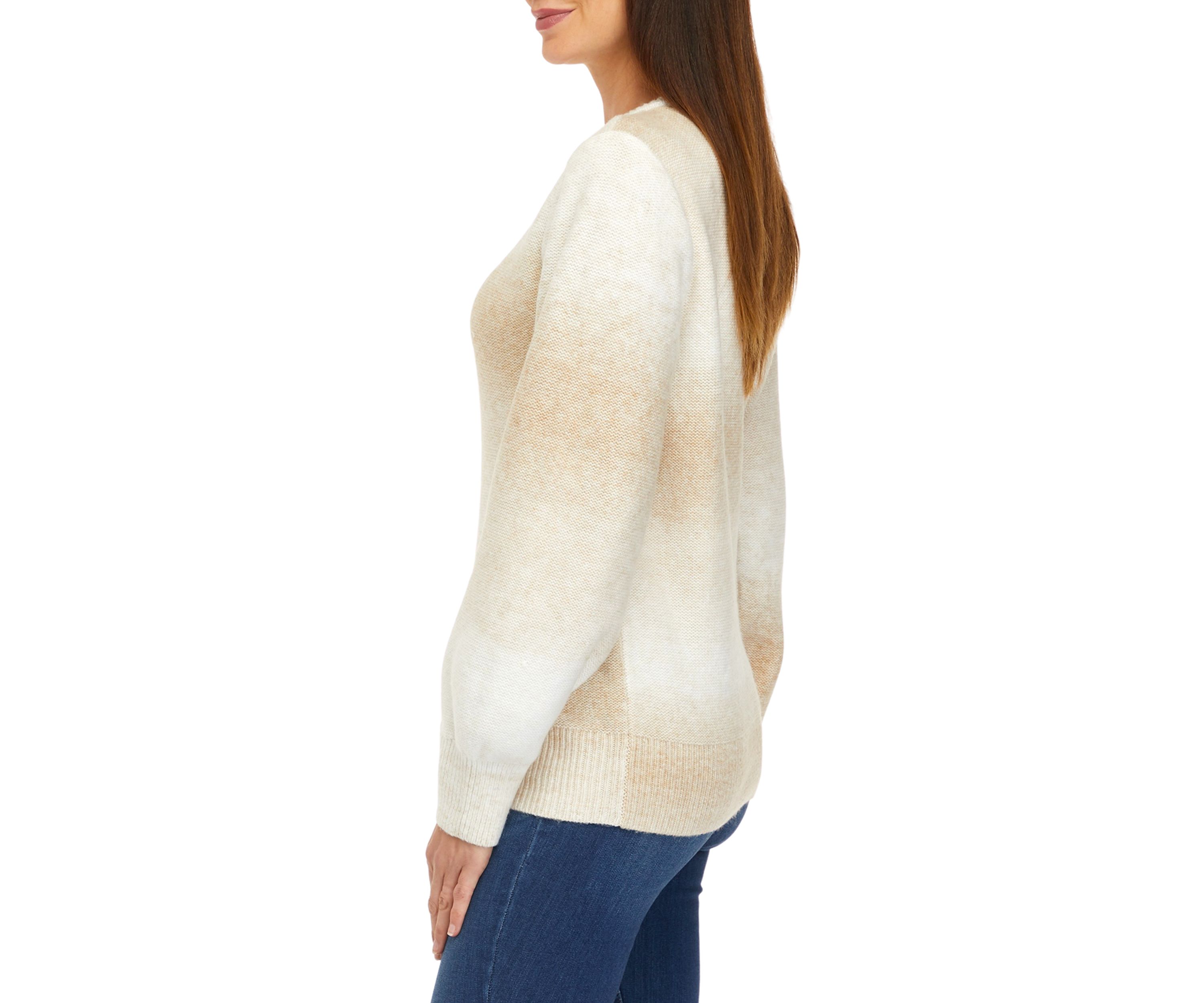 Womens Ombré Pullover Sweater