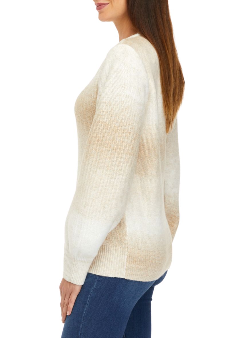 Womens Ombré Pullover Sweater