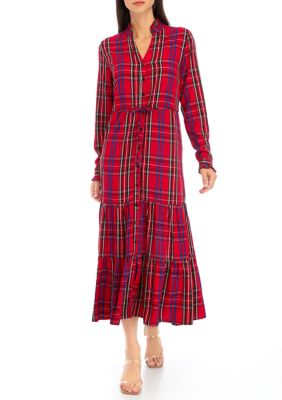 Chaps Women's Plaid Maxi Dress | belk