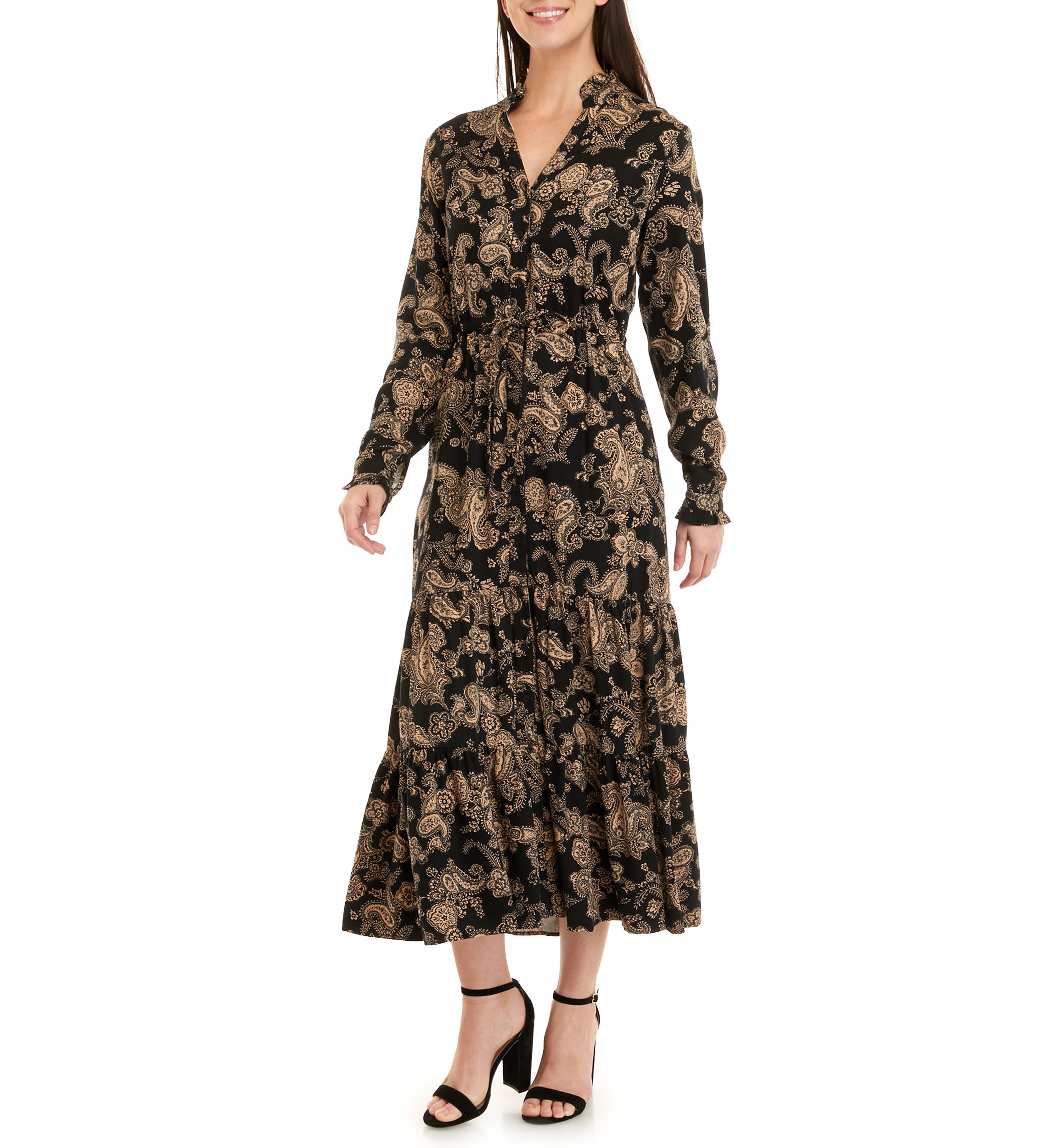Womens Printed Maxi Dress