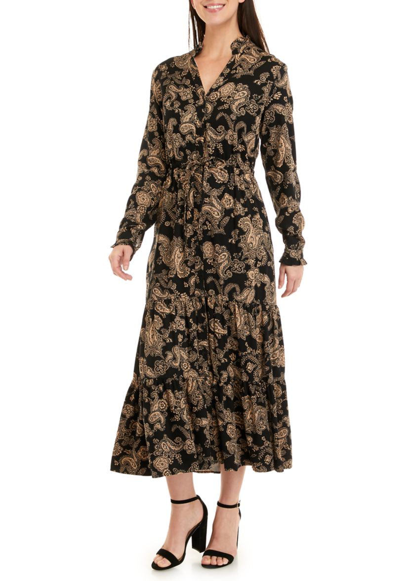 Womens Printed Maxi Dress
