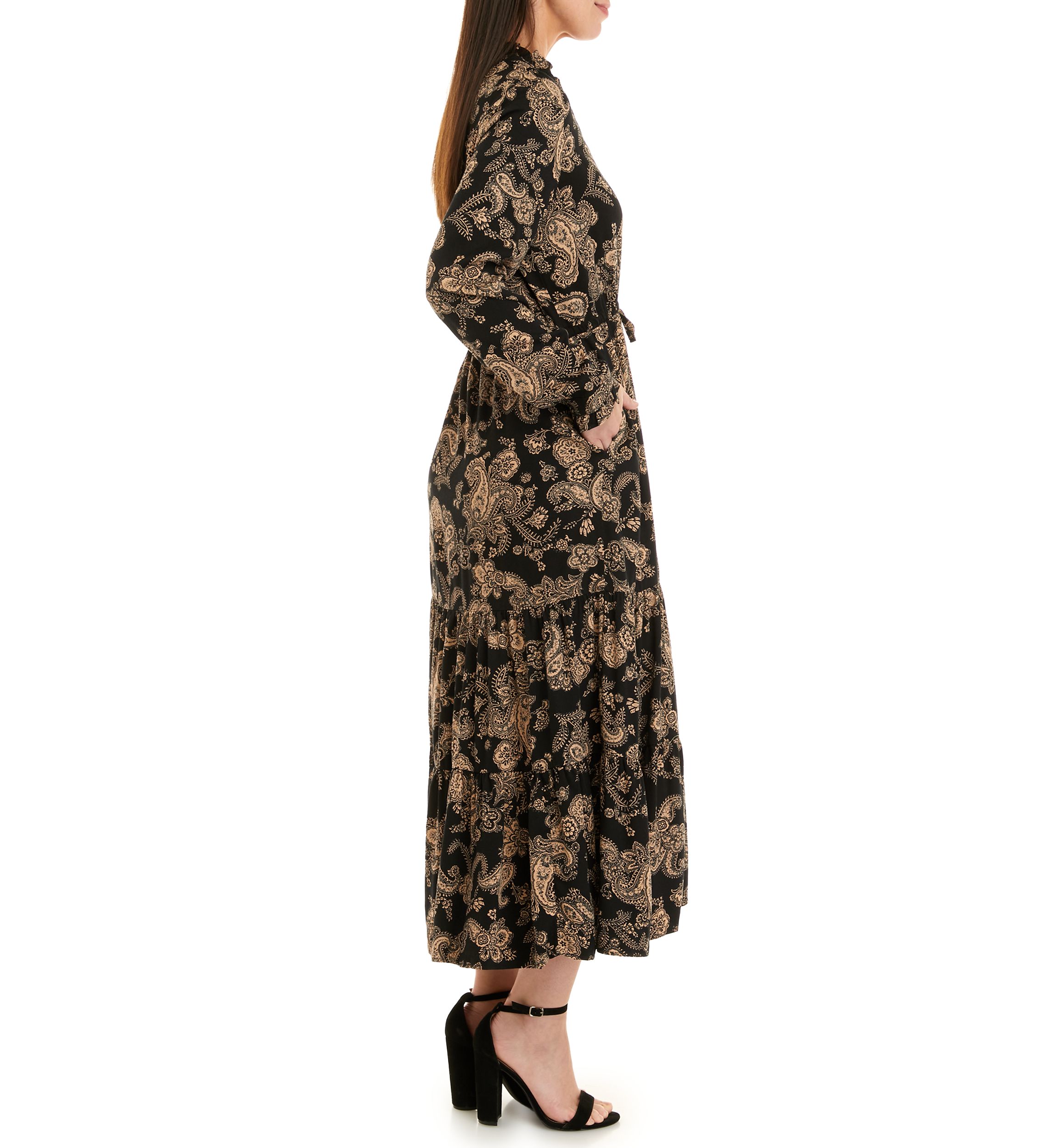 Womens Printed Maxi Dress