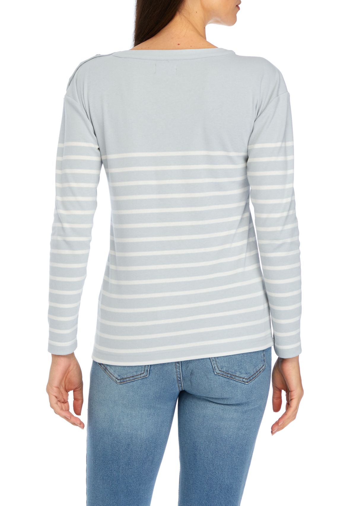 Womens Button Shoulder Top