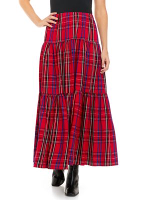 Chaps plaid pencil outlet skirt