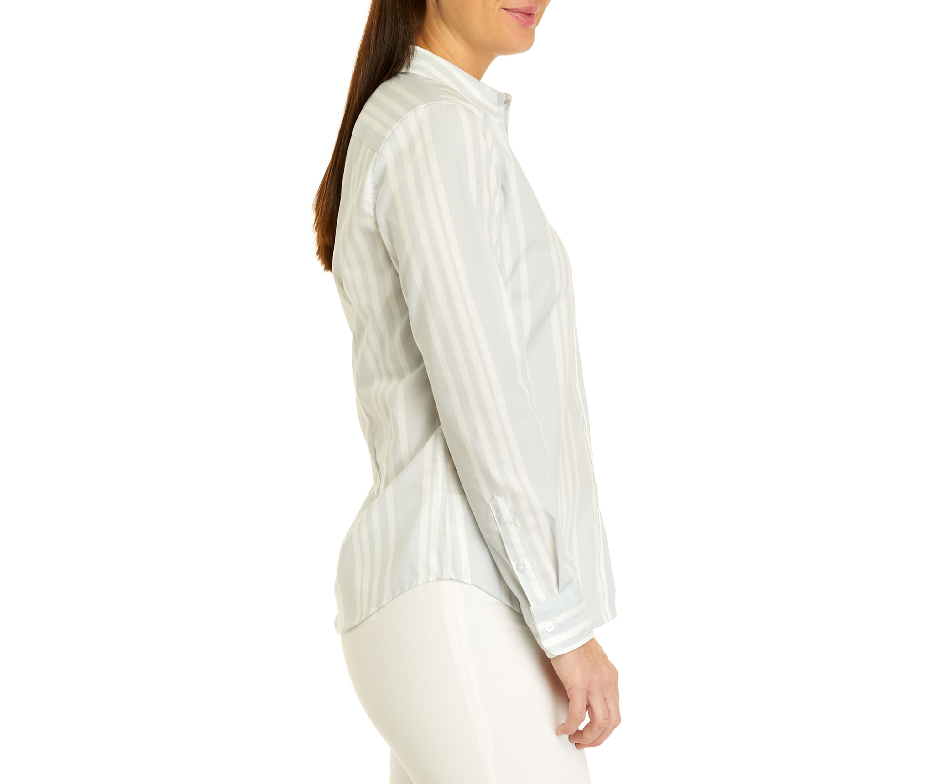 Womens Non Iron Striped Shirt