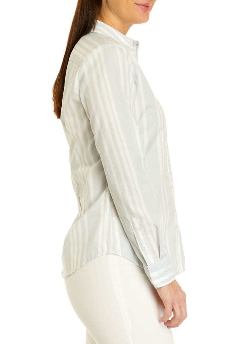 Womens Non Iron Striped Shirt