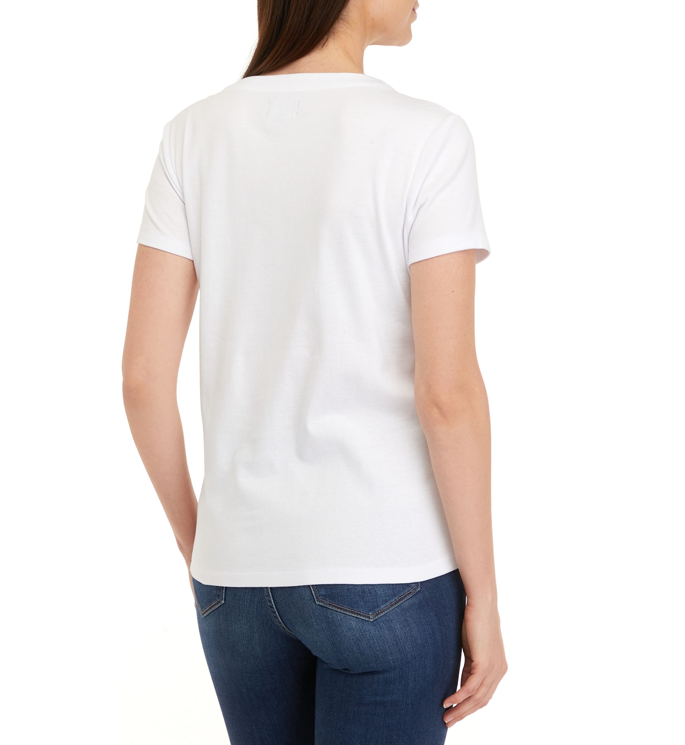 Womens Lace Up Solid T-Shirt