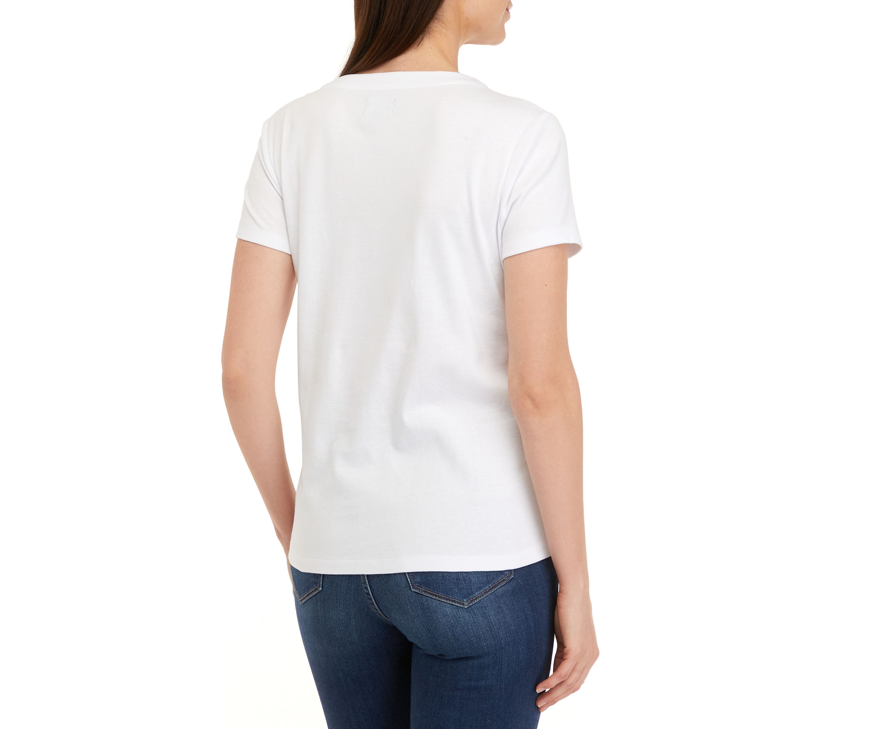 Womens Lace Up Solid T-Shirt