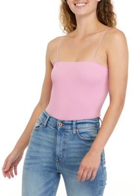 High-End Textured Square Neck Bodysuit