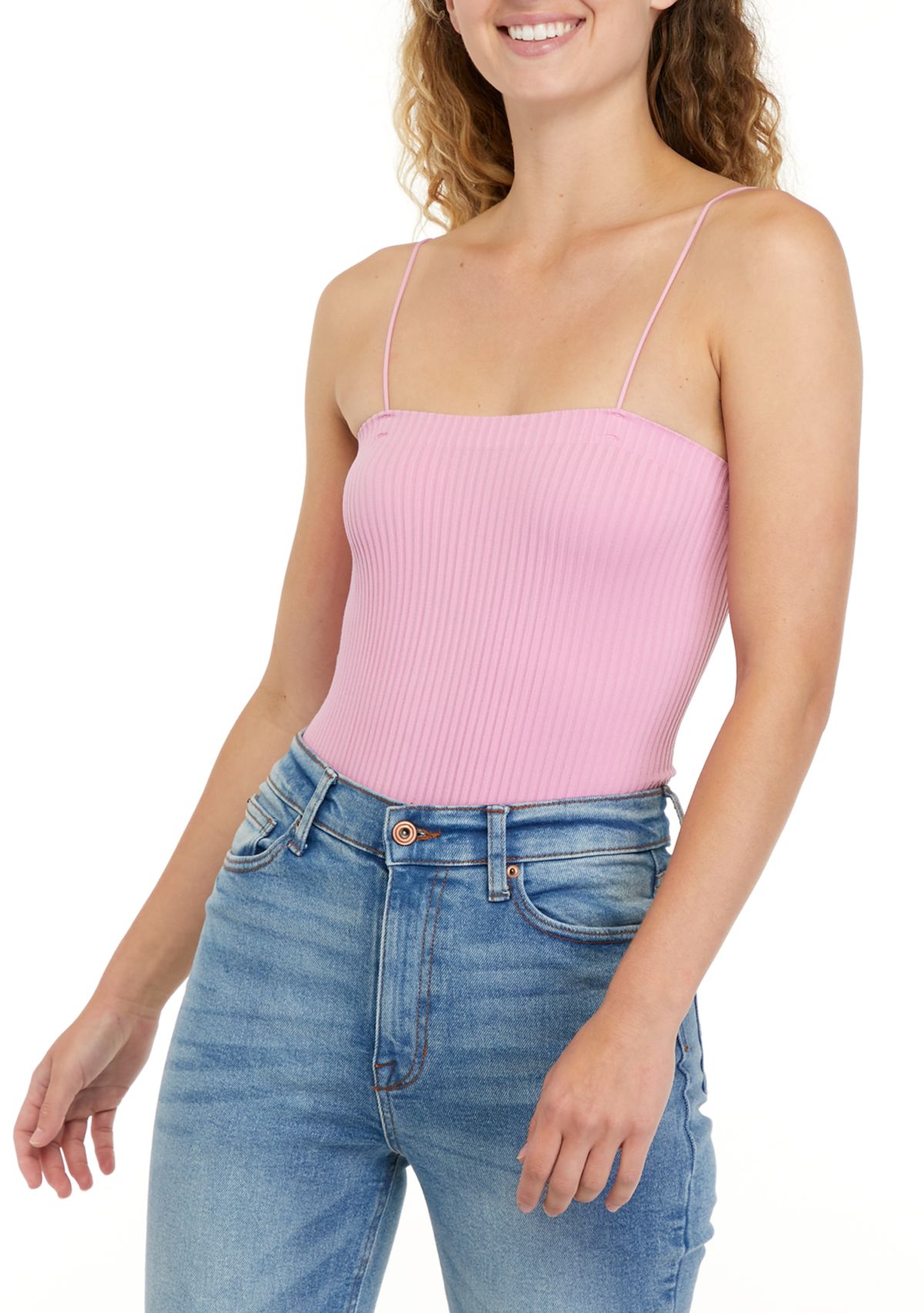High-End Textured Square Neck Bodysuit