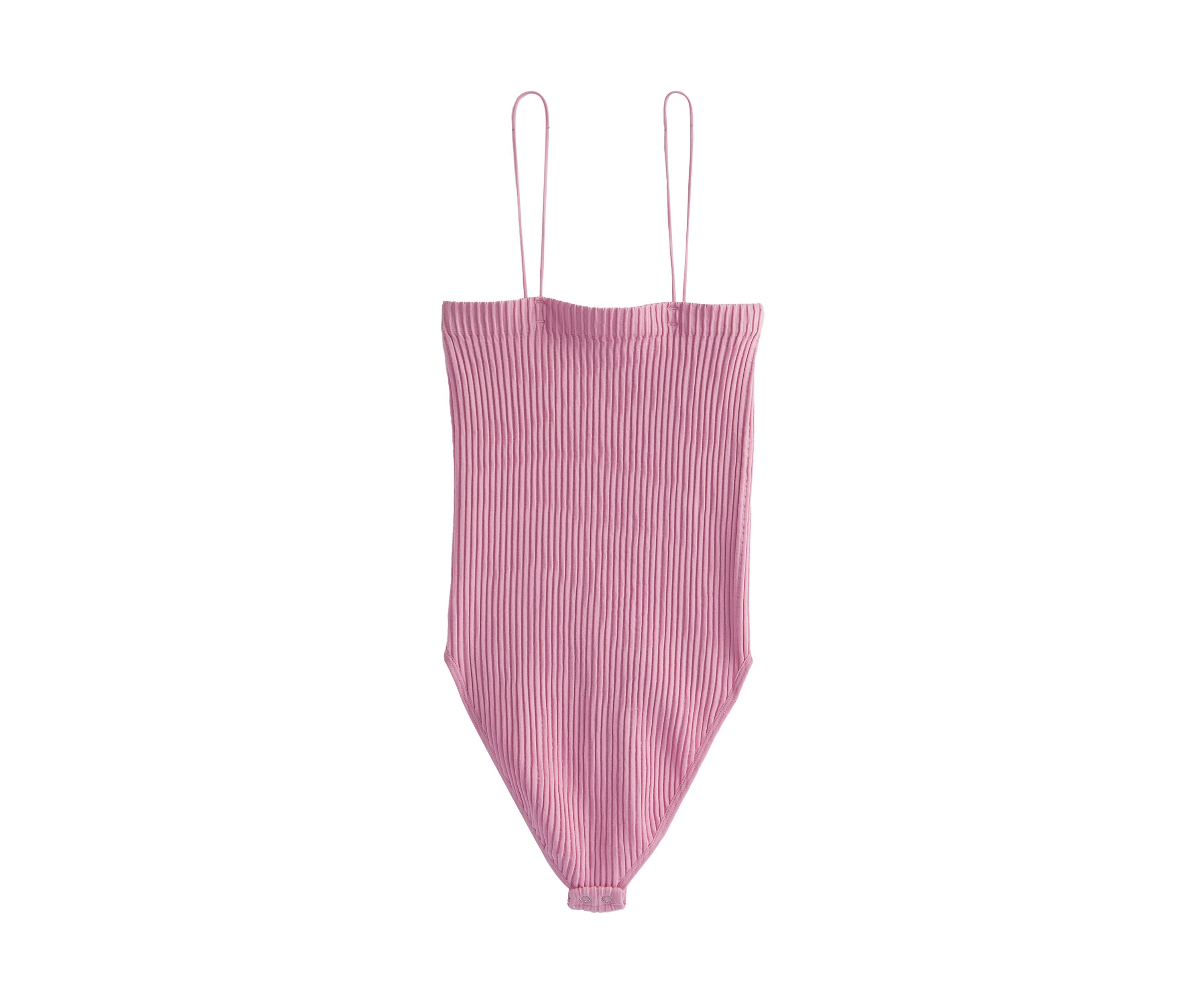 High-End Textured Square Neck Bodysuit