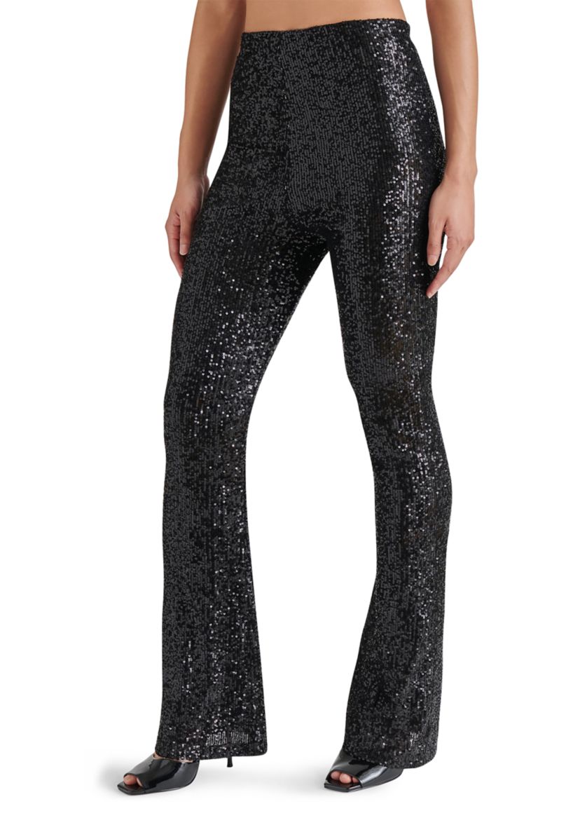 Womens Citrine Sequin Pants