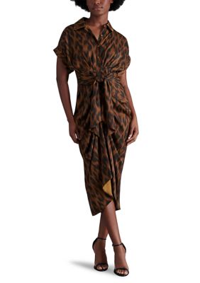 nevada knit dress Neva Mother Of Pearl Button Knit Midi Dress