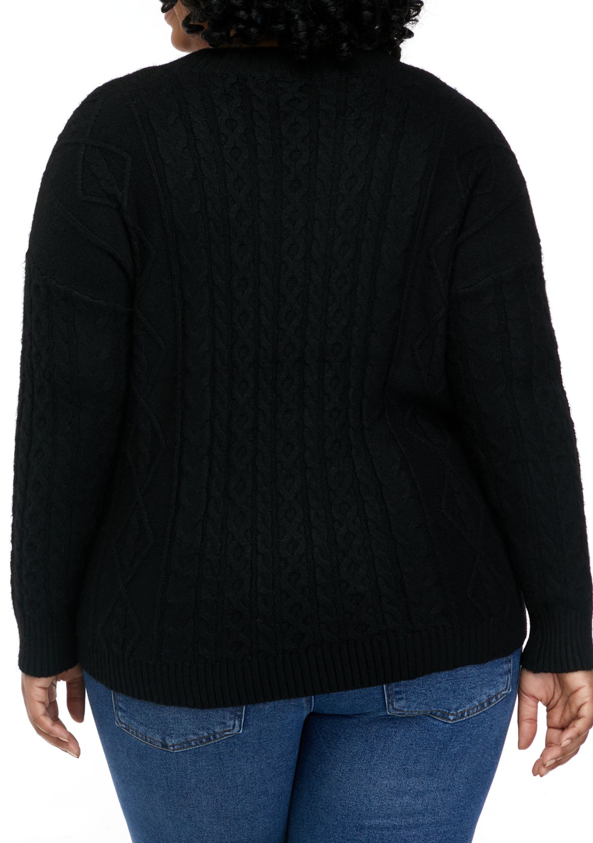Plus Size V-Neck Sweater