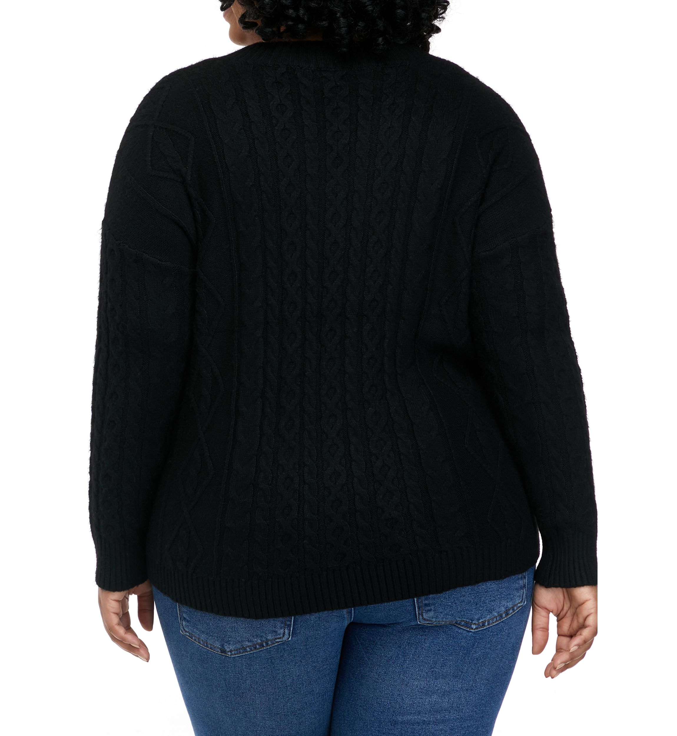 Plus Size V-Neck Sweater