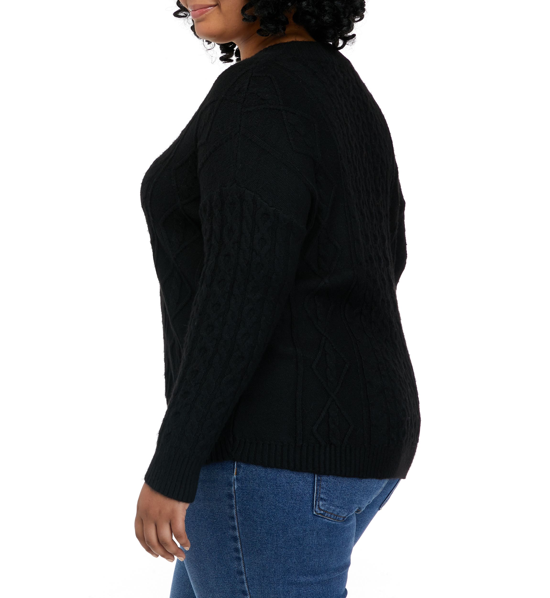 Plus Size V-Neck Sweater