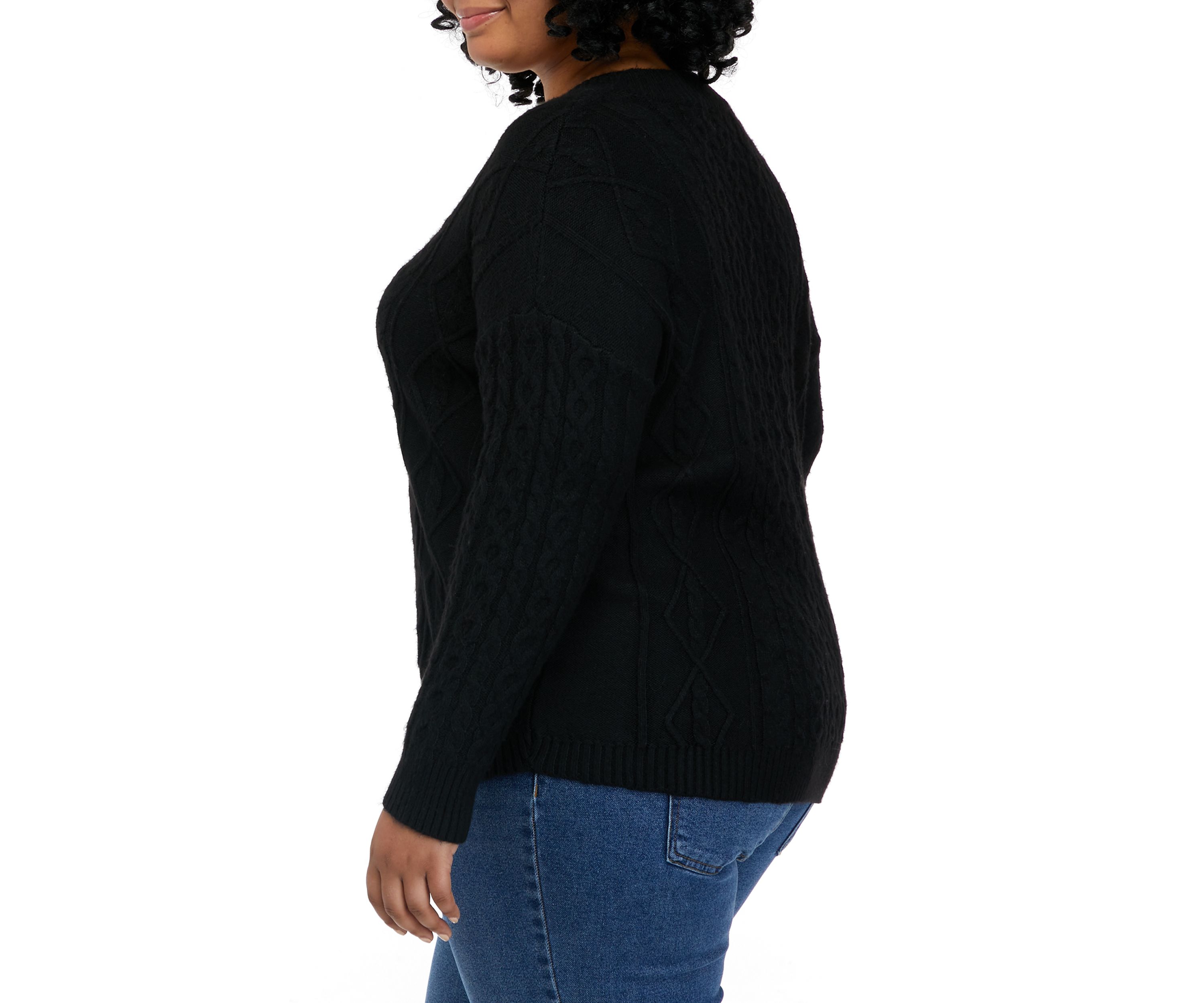 Plus Size V-Neck Sweater