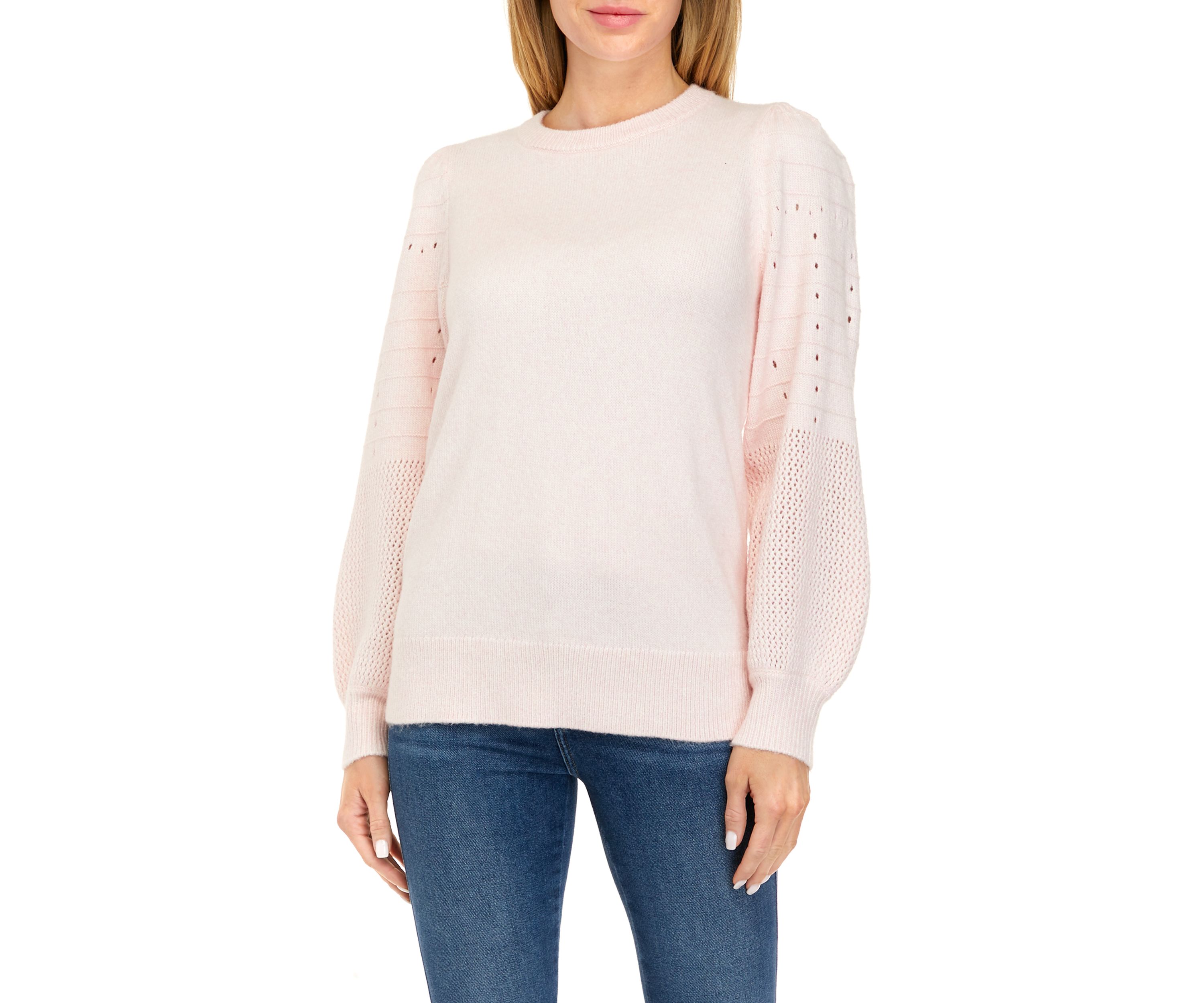 Womens Blouson Sleeve Sweater