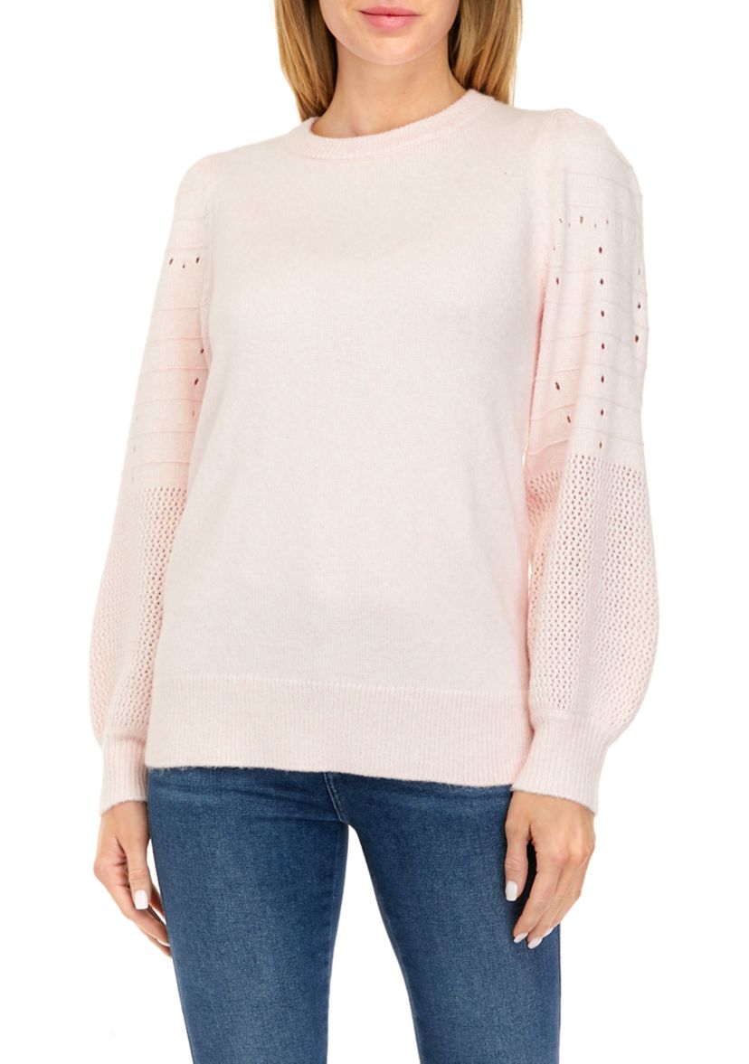 Womens Blouson Sleeve Sweater