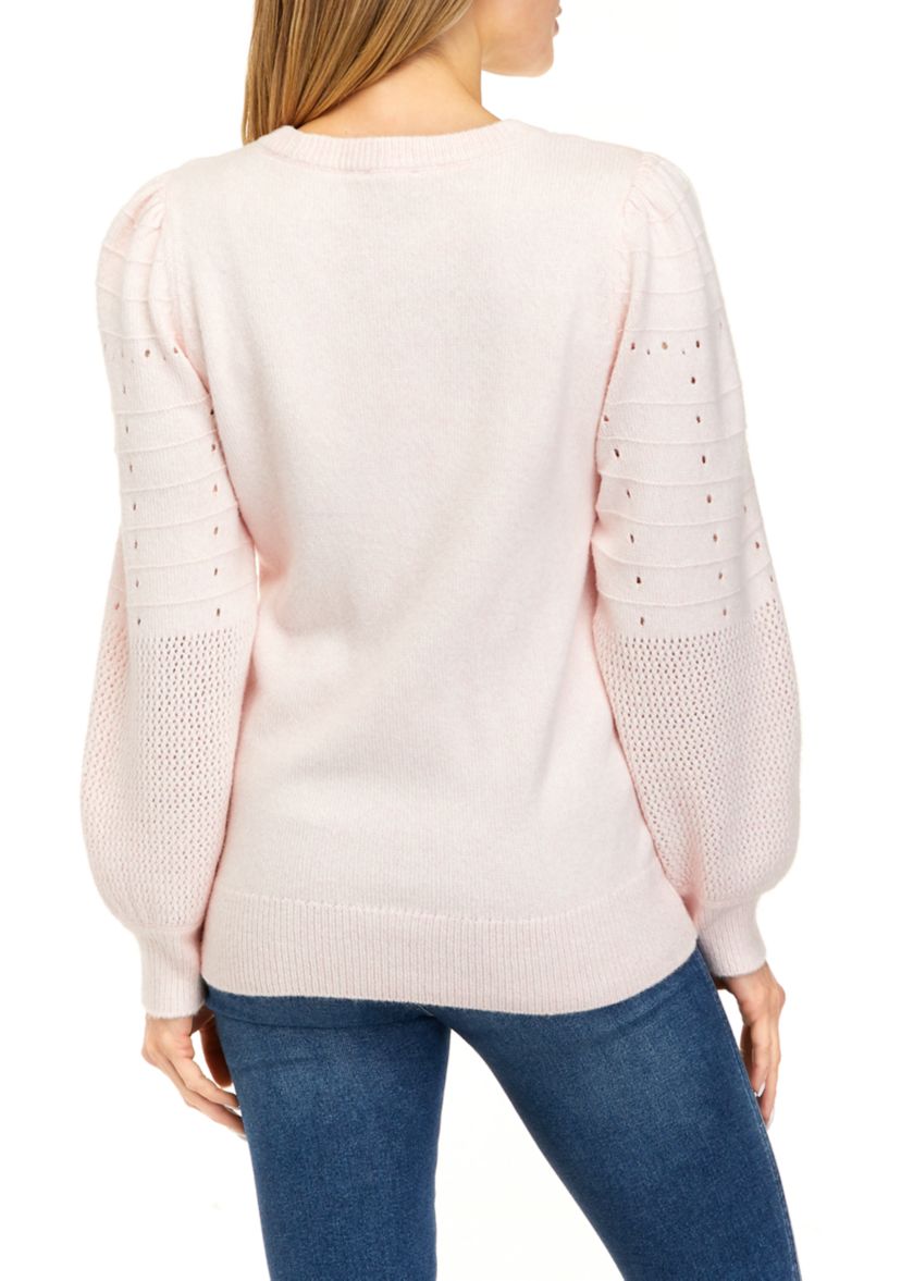 Womens Blouson Sleeve Sweater