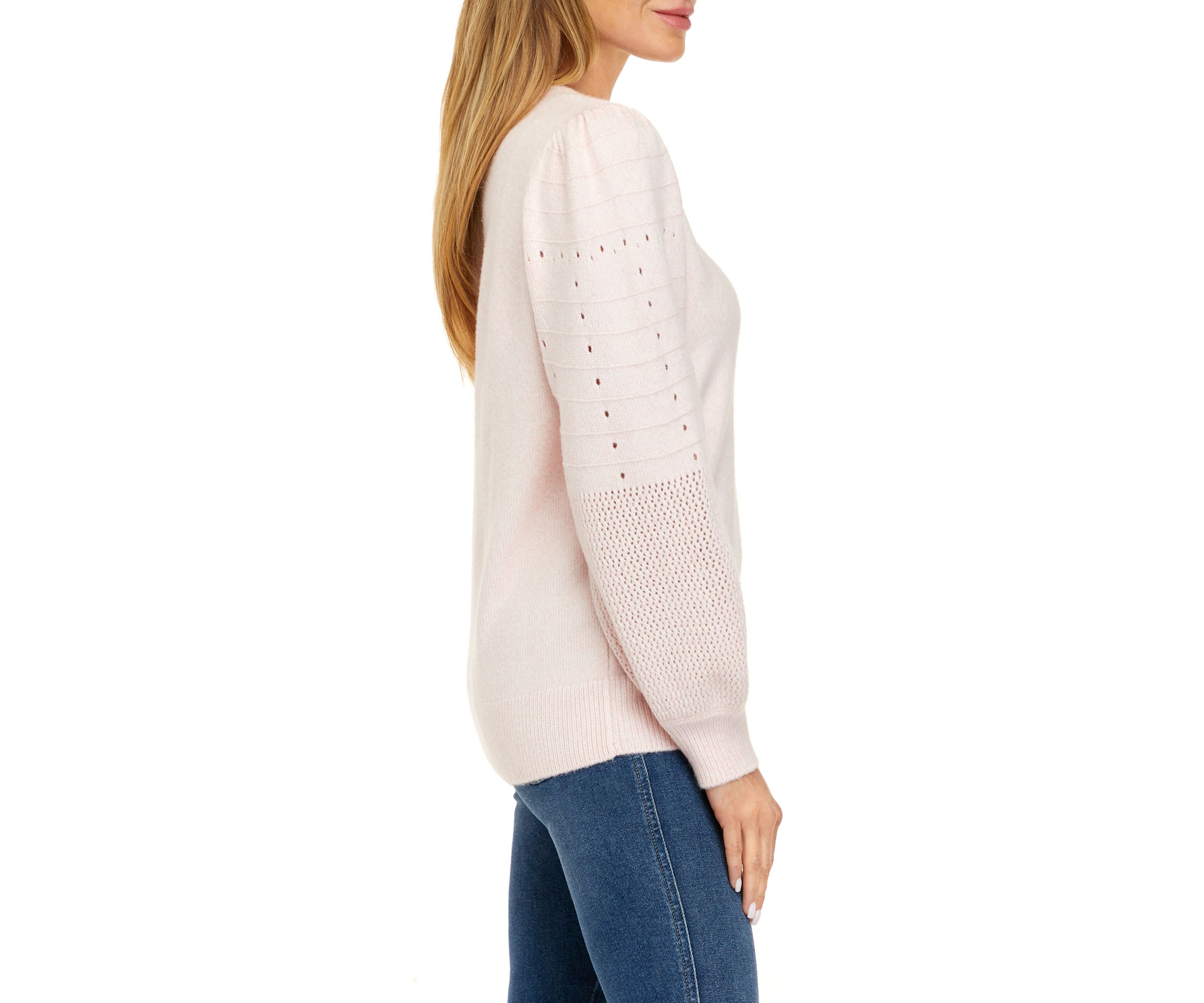 Womens Blouson Sleeve Sweater