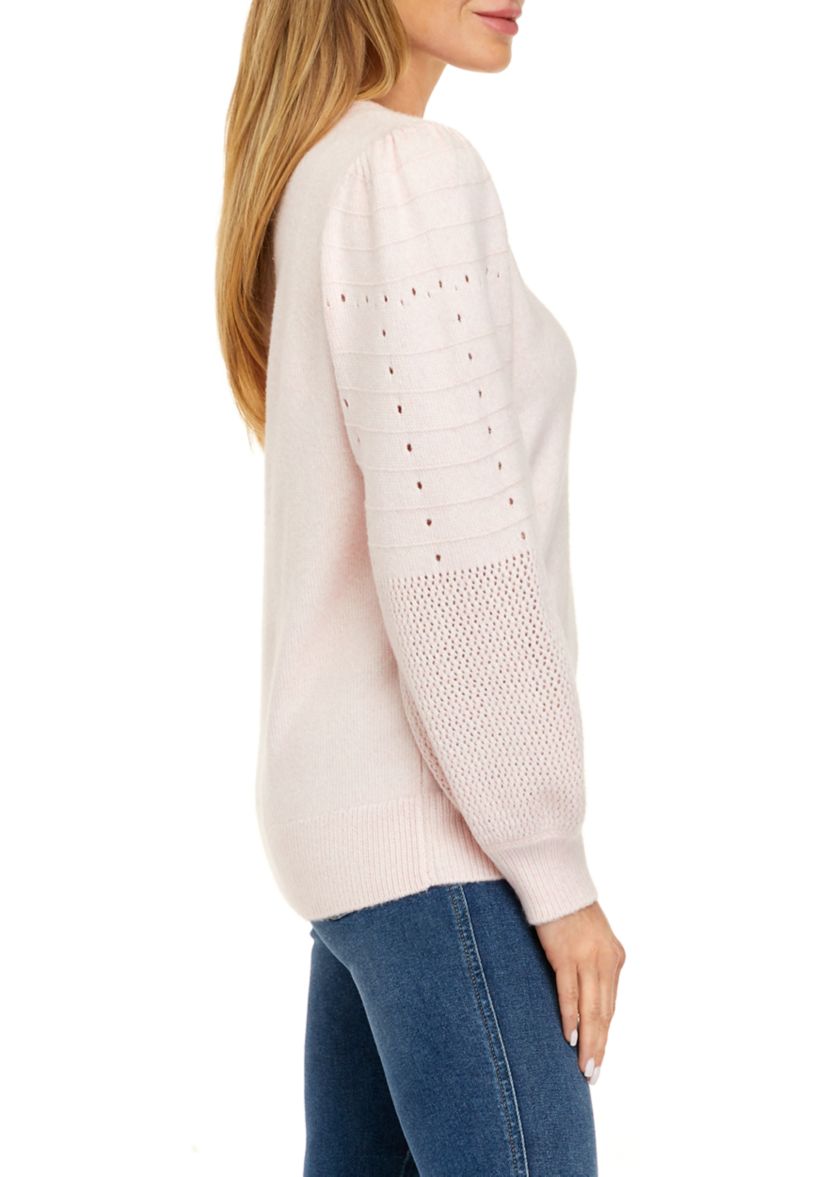 Womens Blouson Sleeve Sweater